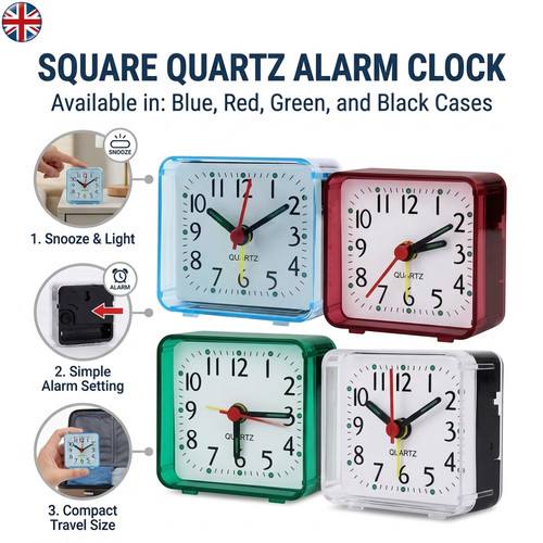 Compact portable alarm - alarm, clock