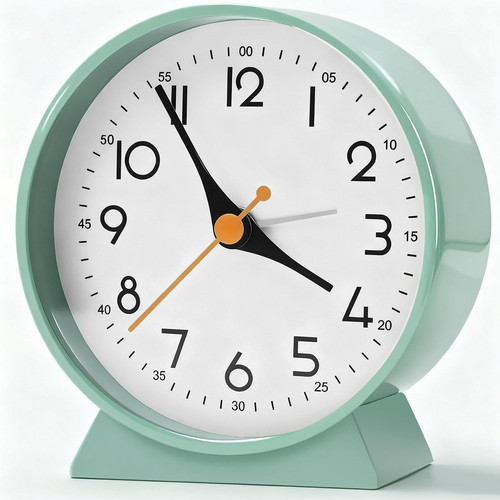 Analog alarm clock with - clock,