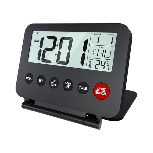 Small digital travel alarm - small,