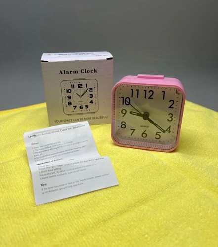 Non ticking silent alarm clock - silent,