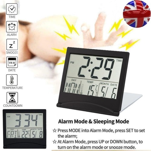 Small lcd digital alarm clock - digital,