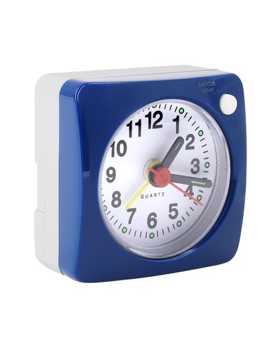 Travel alarm clock blue - clock,